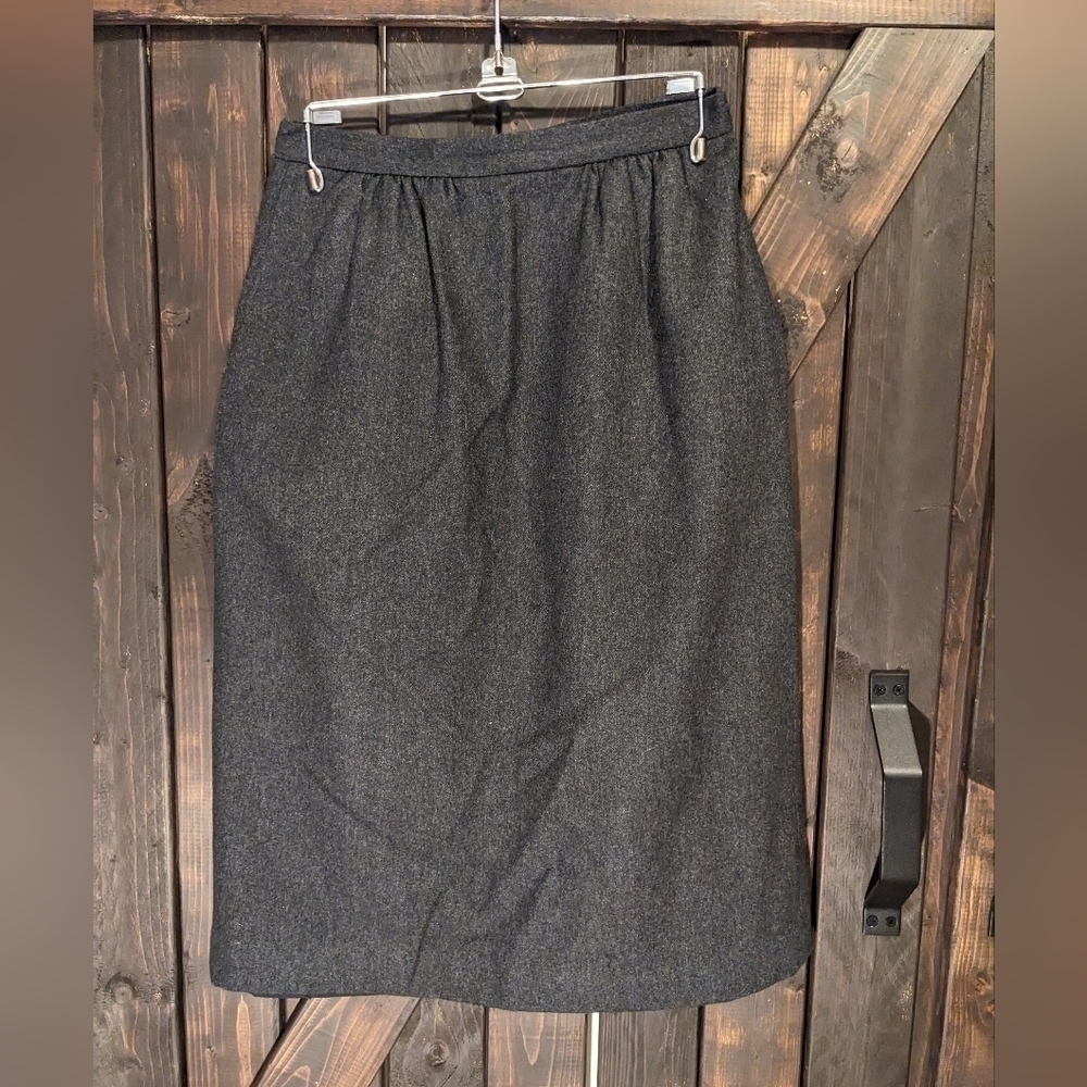 VINTAGE wool blend skirt, size 9/10